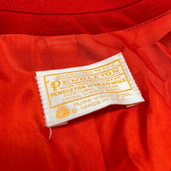 Pendleton Vintage Red Wool Blazer - Picture 7 of 8